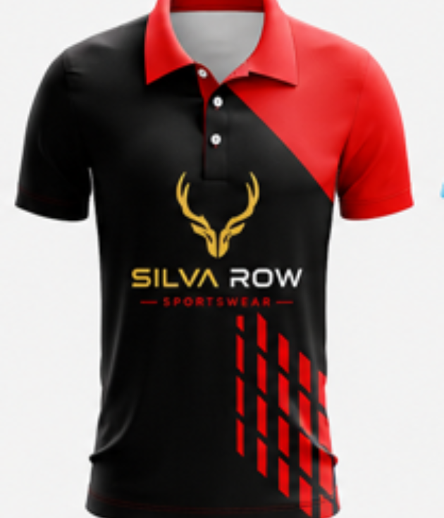 Red and Black Cricket Jersey