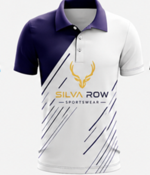 White & Blue Cricket Jersey