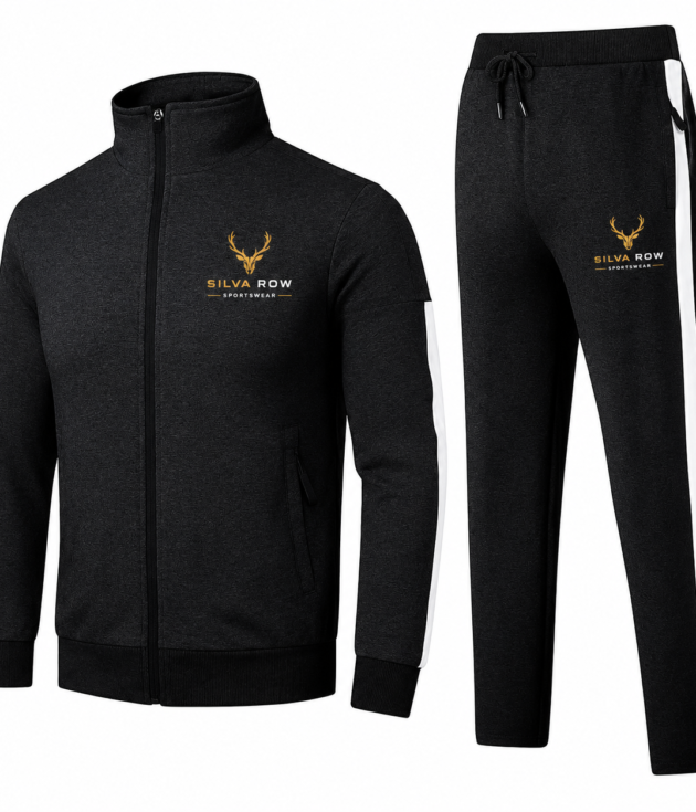 Silva Row Men’s Black Tracksuit
