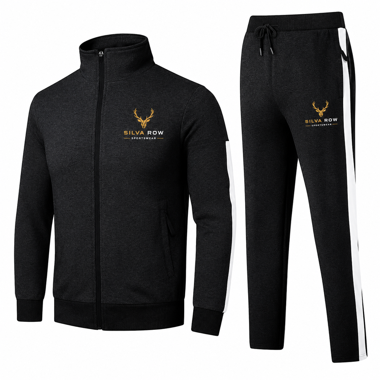 Silva Row Men’s Black Tracksuit