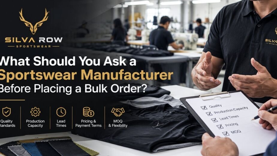 Sportswear Manufacturing Checklist
